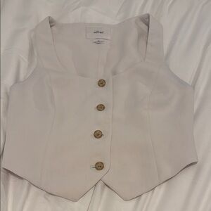 Wilfred Beige Buttoned Vest